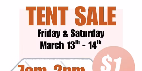 TENT SALE