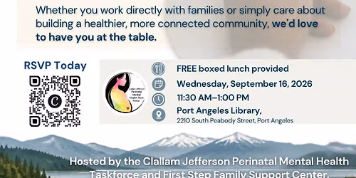 Pathways and Possibilities: A community lunch supporting perinatal mental health on the peninsula.