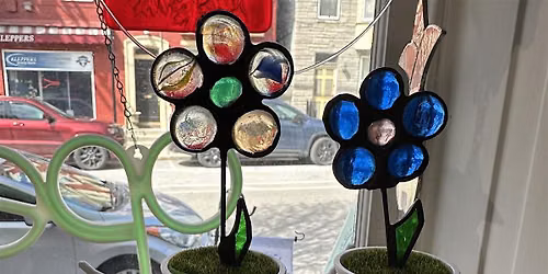 Stained Glass flower pot-DIY, Make and Take.