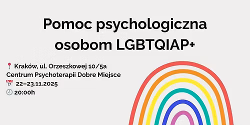Pomoc psychologiczna osobom LGBTQIAP+
