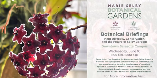 Selby Gardens Botanical Briefings: Plant Diversity, Conservation, and the Future of Selby