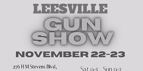 Leesville Gun Show