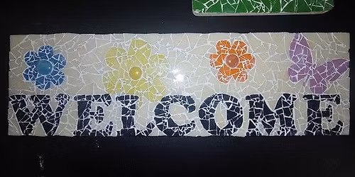 Glass Mosaic Table or Sign - Roseville