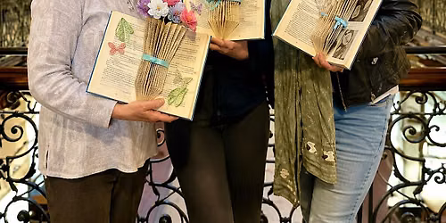 Sip, Snip & Blooms- Blooms in a Book Creative Workshop