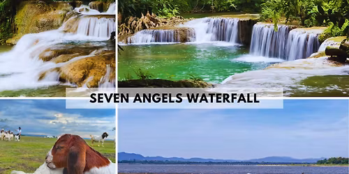 Seven Angles Waterfall, Greenland and Temple on the Clift
