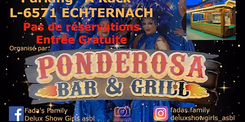 Spectacle Fada's Family Delux Show Girls - Kermesse Echternach Ponderosa Bar & Grill