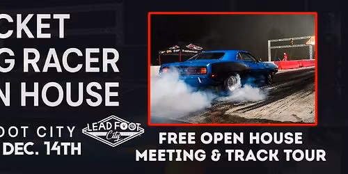 Bracket Drag Racer Open House for 2026 Bracket Racing Program (Sun, Dec 14th)