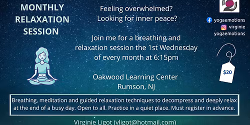 Meditation, Breathing and Relaxation
