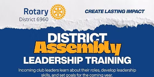 District Training Assembly