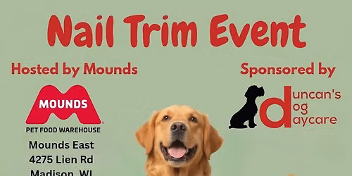 Nail Trim Event at Mounds East w\/ Duncan's Dog Daycare