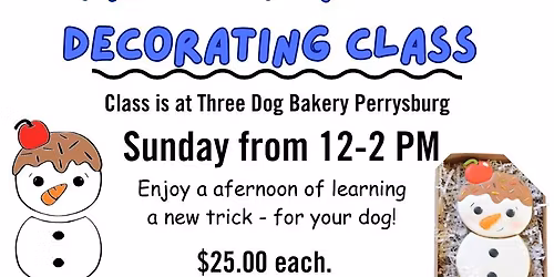Frosty Fun Cookie Decorating Class - For your Dog