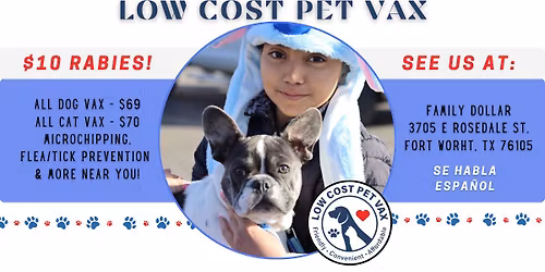 Fort Worth Low Cost Pet Vax Clinic (Rosedale)