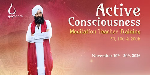 MTT | Active Consciousness 50\/100\/200h | Nov 10th - Nov 30th, 2026 | Punnu Wasu at Lotus studio
