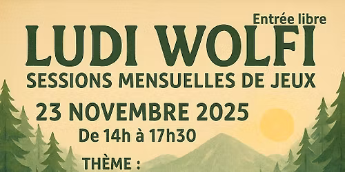 Session mensuelle : le plein de jeux avant l\u2019hiver !