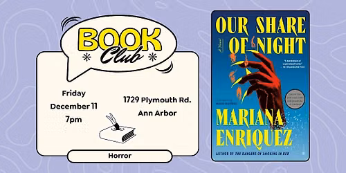 12\/11: Ann Arborville Horror Book Club at Booksweet