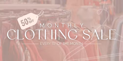 Thrifty Boutique \u2014 Monthly 50% Off Clothing Sale