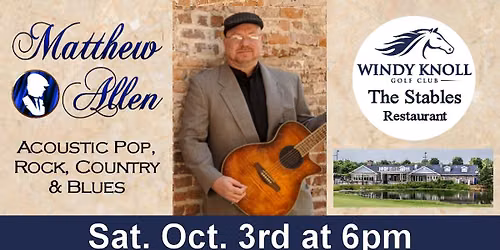 Matthew Allen Acoustic at The Stables Restaurant