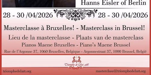 International Masterclass \u201cTriomphe de l\u2019Art\u201d with Anna Samuil