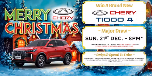 Merry Chery Christmas: Win a Brand New Chery Tiggo 4 - Penrith RSL