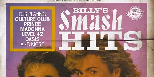 Billy's Smash Hits - An 80's & 90's Special
