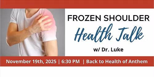 Health Talk: Frozen Shoulder