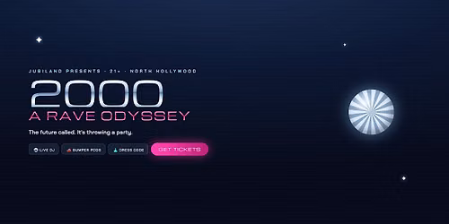 2000: A Rave Odyssey | Y2K Night at Jubiland