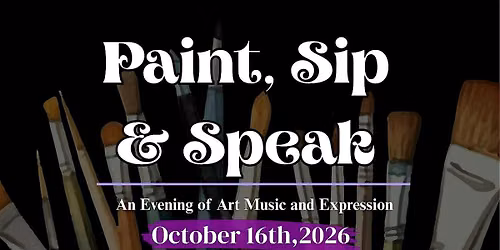Paint, Sip & Speak -