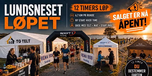 Lundsneset L\u00f8pet: 12-timers runderace p\u00e5 Hundv\u00e5g! \ud83c\udfc3\u200d\u2642\ufe0f\ud83d\udd25