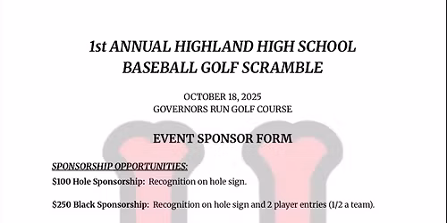 Inaugural Golf Scramble Fundraiser