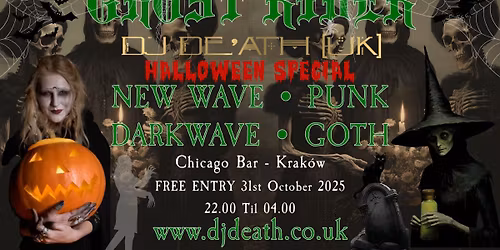 Ghost Rider  Halloween KRAKOW GOTH GOTYK GOTIK DARKWAVE POSTPUNK DEATHROCK NEW WAVE  DJ De'Ath