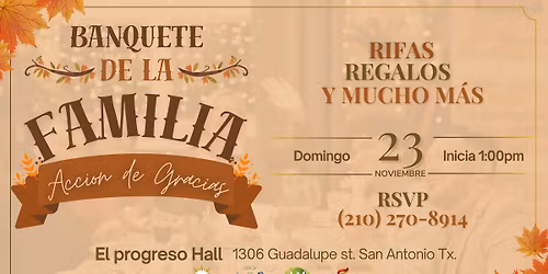 Banquete de la Familia \u2013 Acci\u00f3n de Gracias