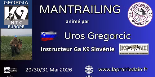 Stage Mantrailing anim\u00e9 par Uros Gregorcic GA K9