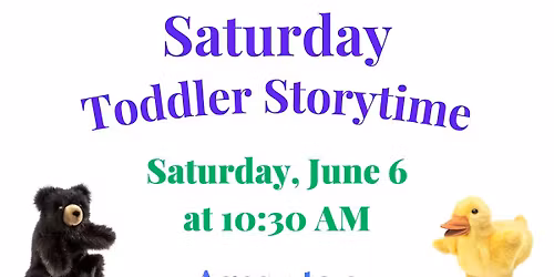 Saturday Toddler Storytime