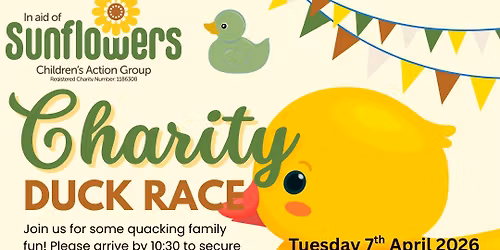 Charity Duck Race in aid of Sunflowers at The Splash