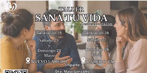 TALLER SANA TU VIDA, DESDE EL CORAZ\u00d3N, LAREDO TEXAS