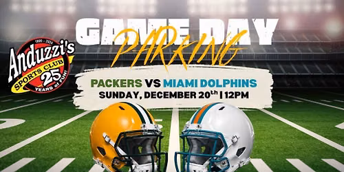 Packers vs. Dolphins Game Day Parking