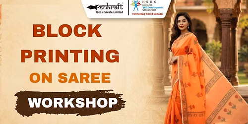 HAND BLOCK PRINTING ON SAREE WORKSHOP