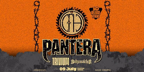Release Athens 2026 - Pantera, Trivium & Bodysnatcher - 9.7.2026 #10yearanniversary