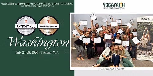 YogaFaith 2026 500 hour Master Miracle Immersion and Teacher Training Online + Immersion