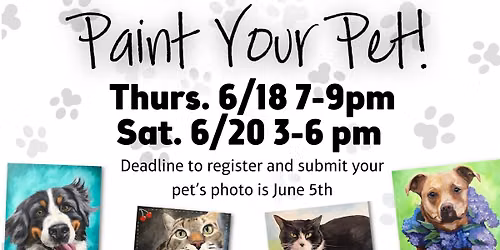 Paint Your Pet Benefiting Pets Fur People!