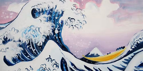 Brush and Bottle Painting: Hokusai's Great Wave, London
