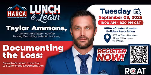 HARCA September 8, 2026 - Lunch & Learn