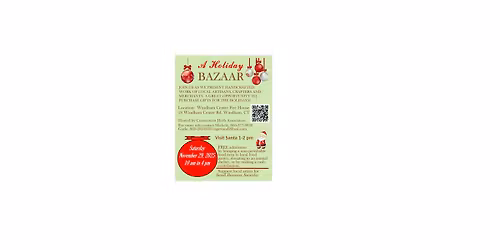 Holiday Bazaar November 29th