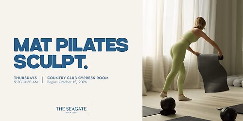 Mat Pilates Sculpt at The Seagate Golf Club