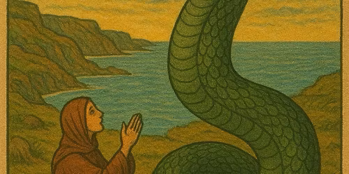 The dark serpent Goddess of the Lizard, a hidden cult of Tanat, Cornwall,