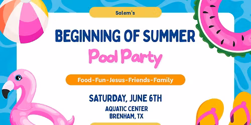 Salem\u2019s Beginning of Summer Pool Party
