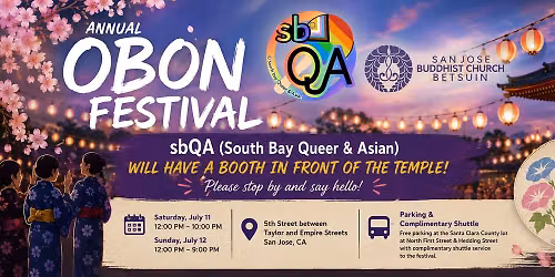 SAN JOSE OBON FESTIVAL sbQA BOOTH