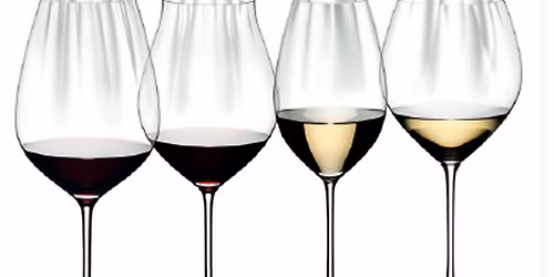 Riedel Veritas glassmagning, 2 R\u00f8de og 2 Hvide