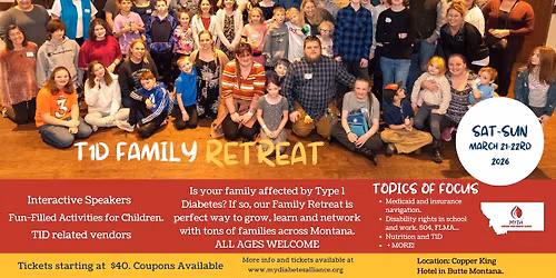 Type 1 Diabetes Family Retreat 2026