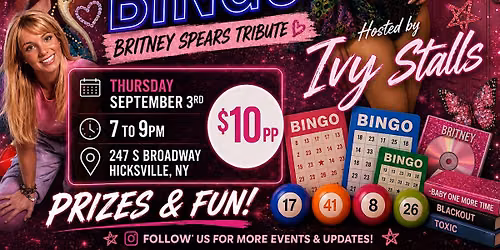 Ivy Stalls Presents: Back to School Britney Drag Bingo